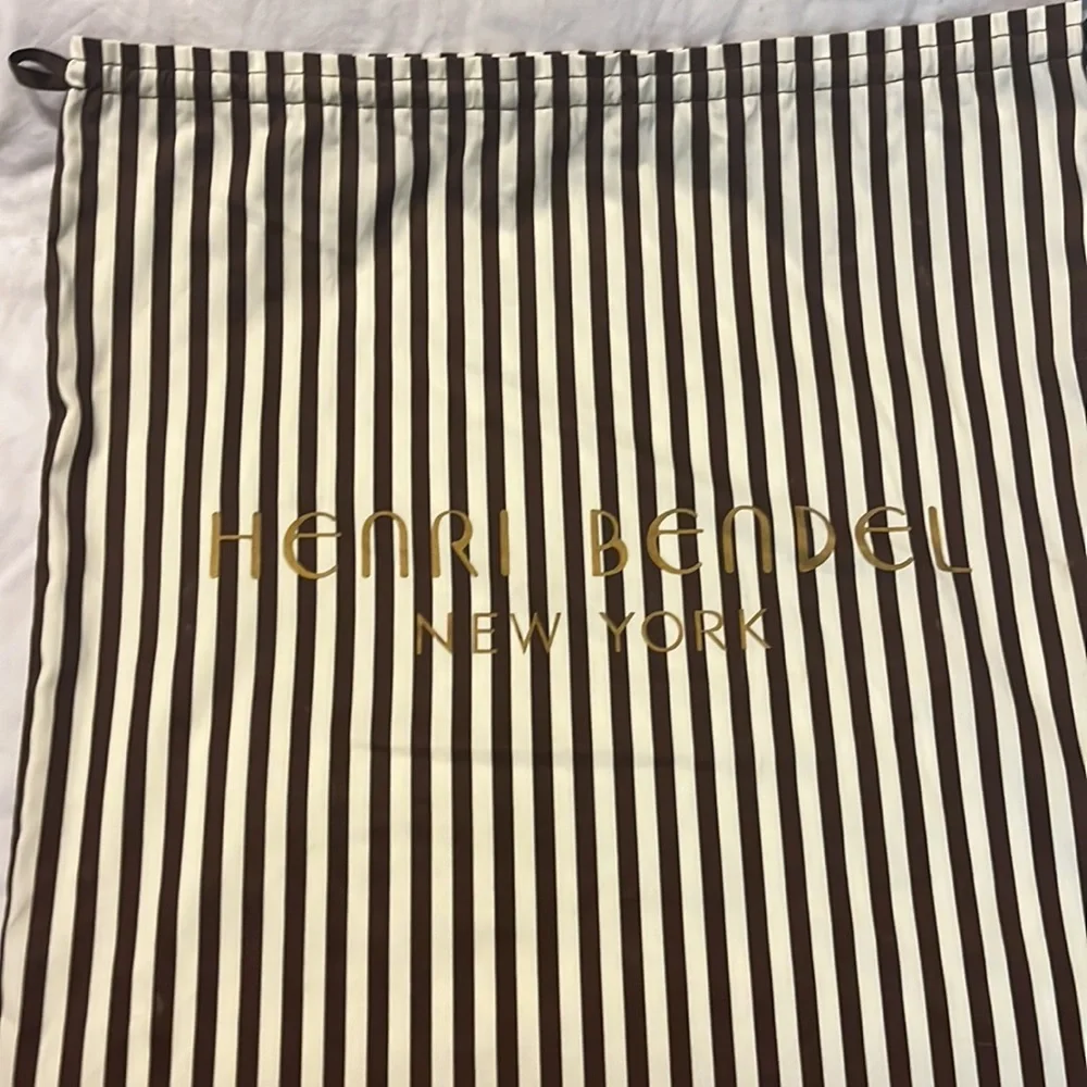 Henri Bendel leather and straw bag - Picture 10 of 11